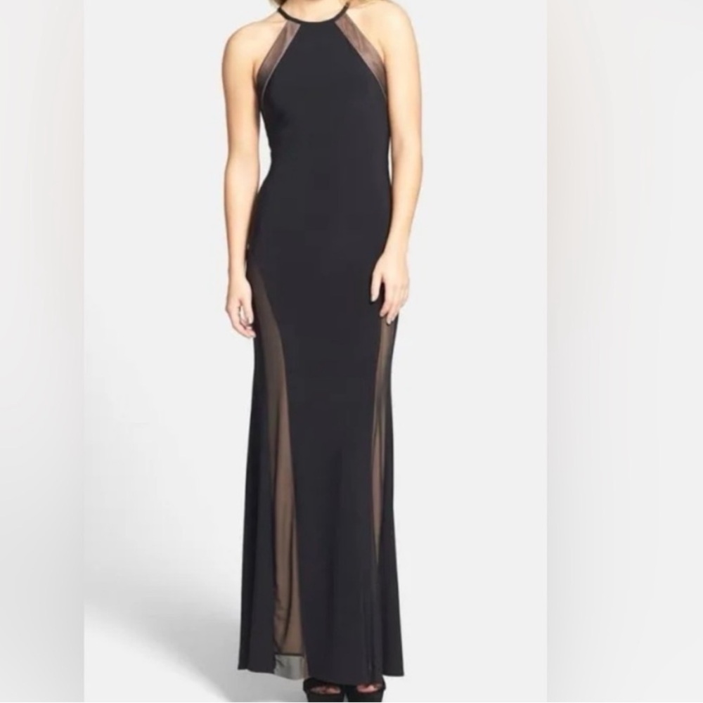 Nightway evening gown black large, beautiful dress for weddings used once